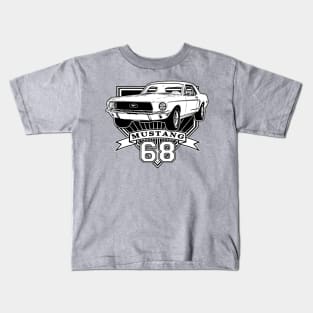 68 Mustang Coupe Kids T-Shirt